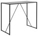 Bartisch >Seaford< in schwarz, MDF, Stahl - 120x105x60cm (BxHxT)