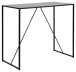 Bartisch >Seaford< in schwarz, MDF, Stahl - 120x105x60cm (BxHxT)