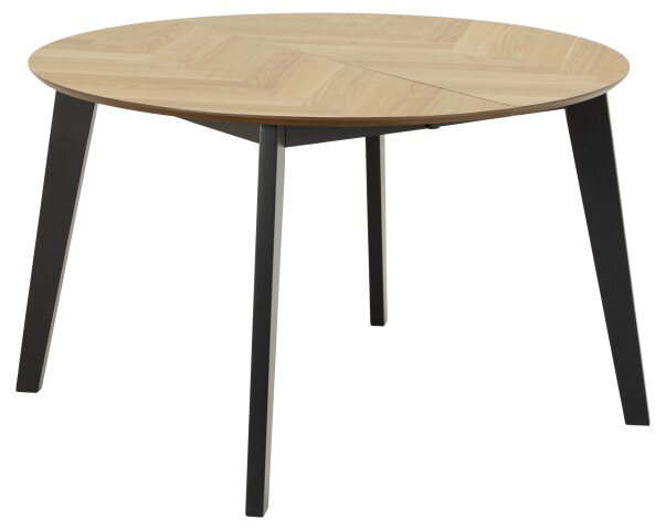 Kulissen-Esstisch >Georgetown< in Eiche, MDF, Rubberwood - 120x74,5x120 (BxHxT)