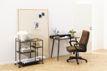 Schreibtischstuhl >Brad< in camel, Polyester, Nylon...