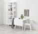 Klapptisch >Roxby< in weiss, MDF, Rubberwood - 80x76x80cm (BxHxT)