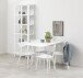 Klapptisch >Roxby< in weiss, MDF, Rubberwood - 80x76x80cm (BxHxT)