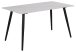 Esstisch >Wicklow< in weiss, Keramik, Stahl - 140x75x80cm (BxHxT)