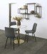 Wandregal >Geelong< (4-teilig) in schwarz, Stahl - 60x60x20cm (BxHxT)