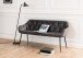Polsterbank >Brooke< in Grau, Polyester, Stahl - 167x84,5x57cm (BxHxT)