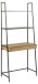 Regal-Schreibtisch >Seaford< in Wildeiche, MDF, Stahl - 77x174,5x36cm (BxHxT)