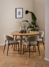 Esstisch >Malika< in Eiche, MDF - 75x120cm (HxD)