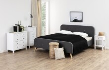 Nachtkonsole >Linnea< in weiss, MDF - 45x62,8x34cm (BxHxT)