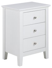 Nachtkommode >Linnea< in weiss, MDF - 45x62,8x34cm...