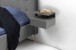 Nachtkommode >Ashlan< in Grau, MDF - 35x22,5x32cm (BxHxT)