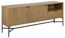 Sideboard >Jaipur< in Wildeiche, MDF, Stahl -...
