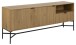 Sideboard >Jaipur< in Wildeiche, MDF, Stahl - 180x70x40cm (BxHxT)