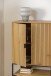 Mehrzweckschrank >Jaipur< in Wildeiche, MDF, Stahl - 80x140x40cm (BxHxT)