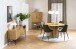 Mehrzweckschrank >Jaipur< in Wildeiche, MDF, Stahl - 80x140x40cm (BxHxT)