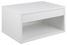 Nachtkommode >Cholet< in weiss, MDF - 50x24,3x35cm (BxHxT)