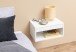 Nachtkommode >Cholet< in weiss, MDF - 50x24,3x35cm (BxHxT)
