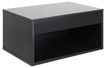 Nachtkommode >Cholet< in schwarz, MDF - 50x24,3x35cm (BxHxT)