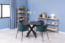 Standregal >Braidwood< in Eiche weiss pigmentiert, MDF - 169x88,4x30cm (BxHxT)