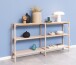 Standregal >Braidwood< in Eiche weiss pigmentiert, MDF - 169x88,4x30cm (BxHxT)