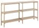 Standregal >Braidwood< in Eiche weiss pigmentiert, MDF - 169x88,4x30cm (BxHxT)