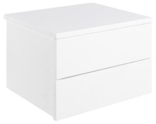 Nachtkommode >Avignon< in weiss, MDF - 37x24,6x32cm (BxHxT)