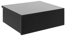 Nachttisch >Avignon< in schwarz, MDF - 37x13x32cm (BxHxT)
