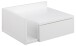Nachtkommode >Ashlan< in weiss, MDF - 40x16,5x32cm (BxHxT)