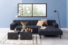 Satztisch >Dice< (2-teilig) in schwarz, MDF - 58x40x58cm (BxHxT)