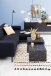Satztisch >Dice< (2-teilig) in schwarz, MDF - 58x40x58cm (BxHxT)