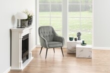 Satztisch >Dice< (2-teilig) in weiss, MDF - 58x40x58cm (BxHxT)