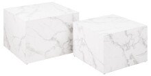 Satztisch >Dice< (2-teilig) in weiss, MDF - 58x40x58cm (BxHxT)