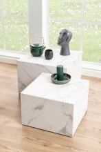 Satztisch >Dice< (2-teilig) in weiss, MDF -...