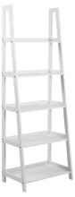 Leiterregal >Wally< in weiss, MDF - 63x180x40cm...