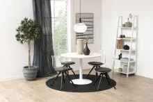 Leiterregal >Wally< in weiss, MDF - 63x180x40cm...