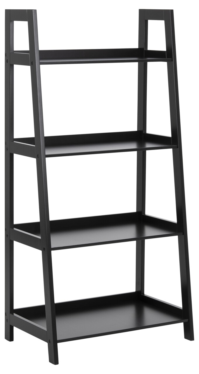 Leiterregal >Wally< in schwarz, MDF