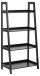 Leiterregal >Wally< in schwarz, MDF - 63x130x40cm (BxHxT)