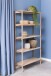 Standregal >Braidwood< in Eiche weiss pigmentiert, MDF - 86x160x30cm (BxHxT)