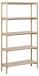 Standregal >Braidwood< in Eiche weiss pigmentiert, MDF - 86x160x30cm (BxHxT)