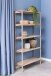 Standregal >Braidwood< in Eiche weiss pigmentiert, MDF - 86x160x30cm (BxHxT)