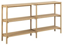 Standregal >Braidwood< in Eiche, MDF - 169x88,4x30cm (BxHxT)