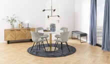Polsterstuhl >Petri< (2er-Set) in sand, Polyester,...
