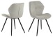 Polsterstuhl >Petri< (2er-Set) in sand, Polyester, Stahl - 48x82,5x55cm (BxHxT)