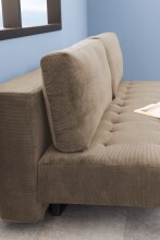 Schlafsofa >Blain< in Beige, Stoff, Rubberwood - 200x83x105cm (BxHxT)