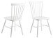 Esszimmerstuhl >Riano< (2er-Set) in weiss, Rubberwood - 50,5x86x49,5cm (BxHxT)