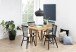 Esszimmerstuhl >Riano< (2er-Set) in schwarz, Rubberwood - 50,5x86x49,5cm (BxHxT)