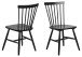 Esszimmerstuhl >Riano< (2er-Set) in schwarz, Rubberwood - 50,5x86x49,5cm (BxHxT)