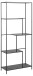 Standregal >Infinity< in schwarz, MDF, Stahl - 72x170x32cm (BxHxT)