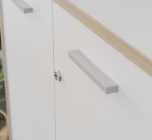 Schranktür >KEFLAVIK< in weiss - 79,1x108,5x1,5cm (BxHxT)