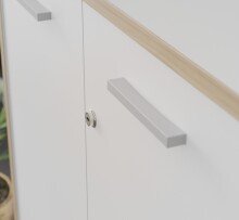 Schranktür >KEFLAVIK< in weiss - 79,1x108,5x1,5cm (BxHxT)