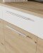 Sideboard >ALLISTER< in Weiss/ Artisan Eiche  - 149,6x87,6x42cm (BxHxT)